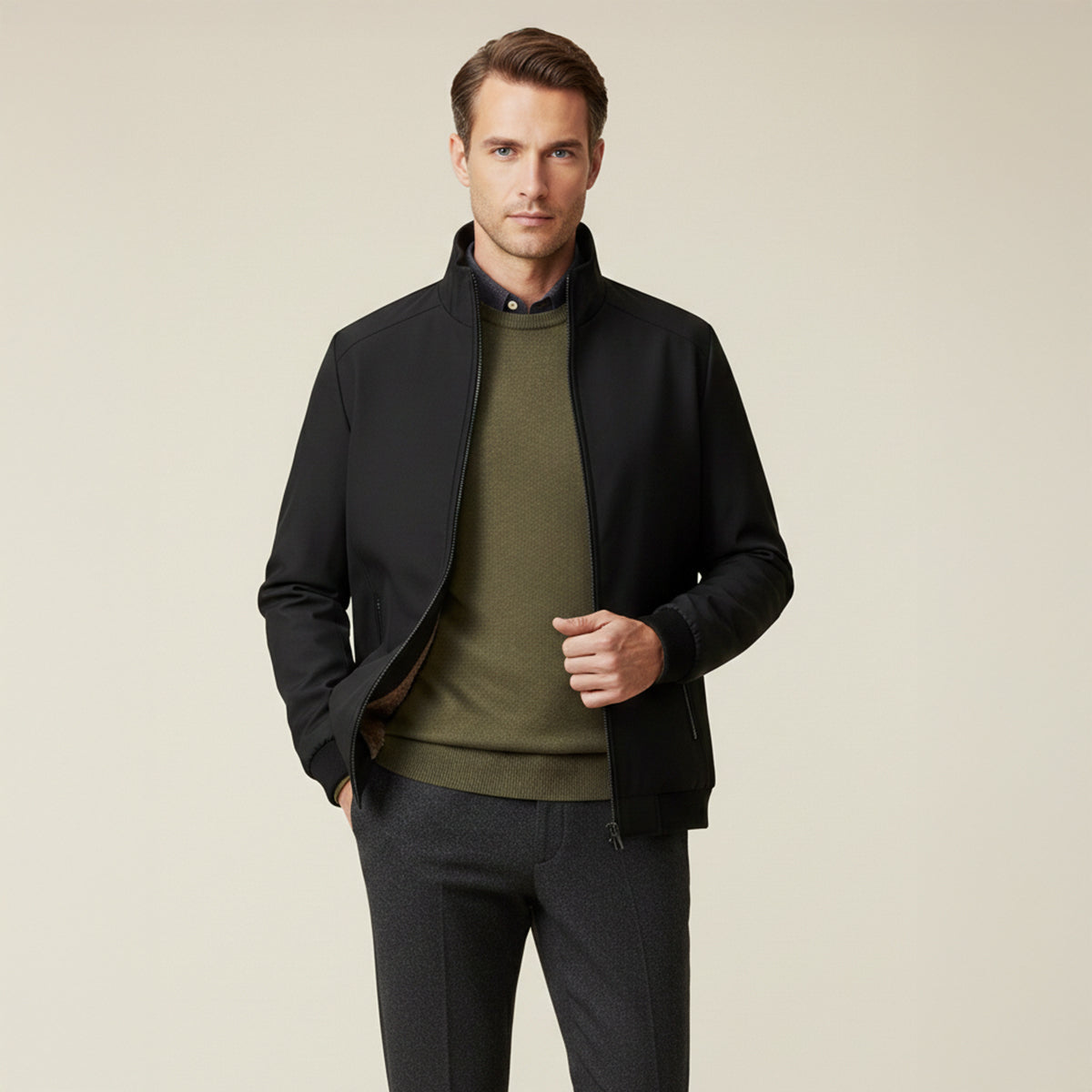 Men's Warm Fleece Lined Jacket