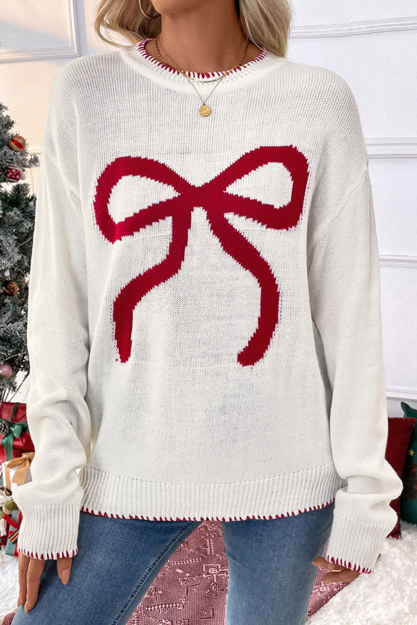 Women's Crew Neck Long Sleeve Sweater - VibreMode