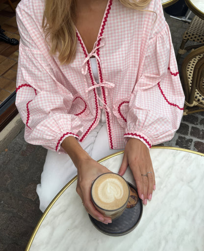 Women's Tie Front Blouse - Vonnera