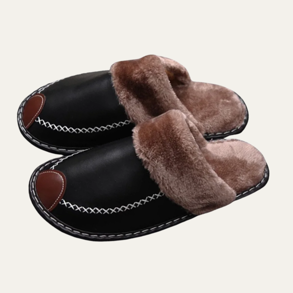 Men's Fleece Lined House Shoes Warm Winter Slippers - Vonnera