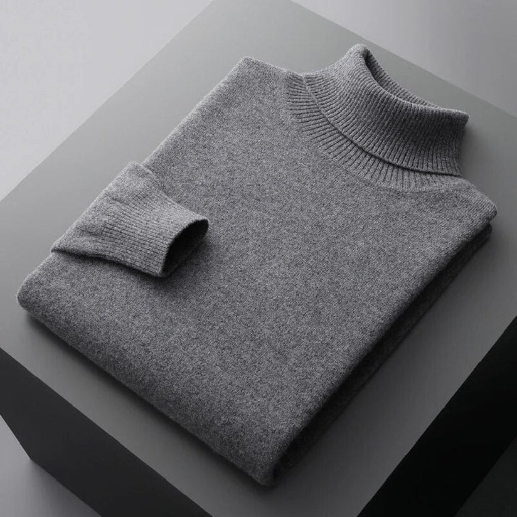 Men's Knit Turtleneck Sweater Winter Layer