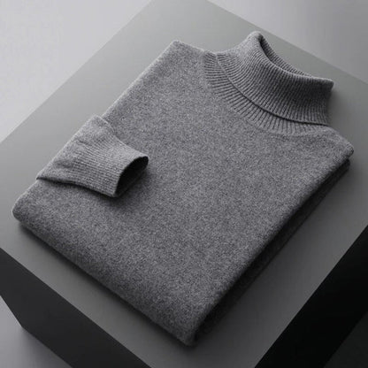 Men's Knit Turtleneck Sweater Winter Layer