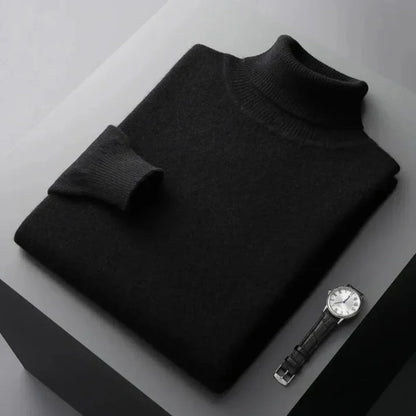 Men's Knit Turtleneck Sweater Winter Layer
