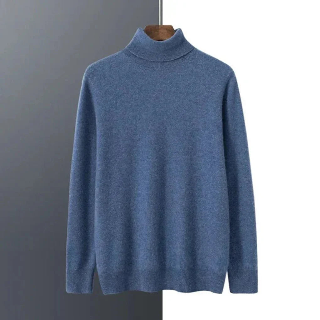 Men's Knit Turtleneck Sweater Winter Layer - Vonnera