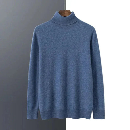 Men's Knit Turtleneck Sweater Winter Layer - Vonnera