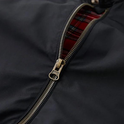 Men's Harrington Jacket Tartan Lined Classic Style