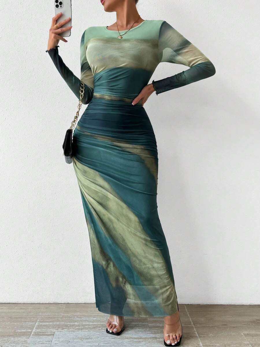 Women's Long Sleeve Bodycon Maxi Dress - Vonnera