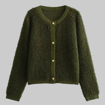Women's Cardigan Soft Texture Button Front