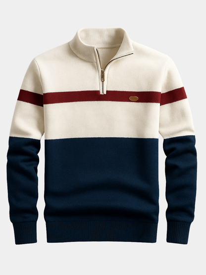 Men's Terry Half-Zip Pullover Sweater - Vonnera