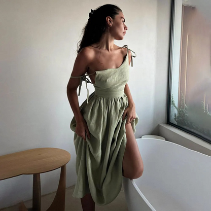 Women's Sleeveless A-Line Maxi Dress