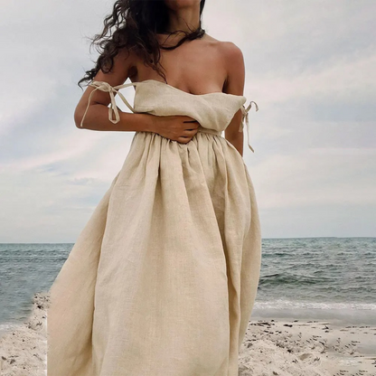 Women's Sleeveless A-Line Maxi Dress