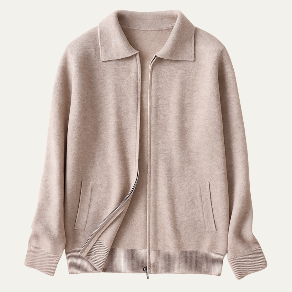 Men's Wool Cardigan Sweater Soft Knit - Vonnera