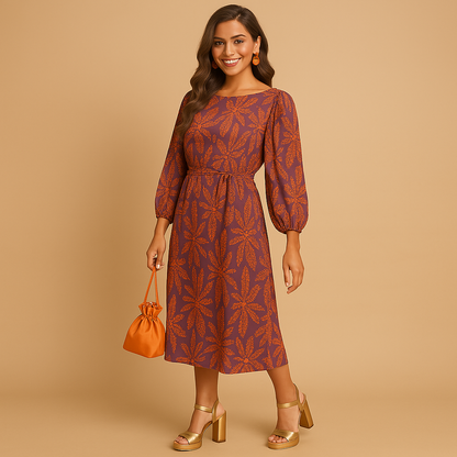 Timeless elegant dress for women with a flattering feminine silhouette, suitable for formal events, workdays, and stylish everyday outfits.