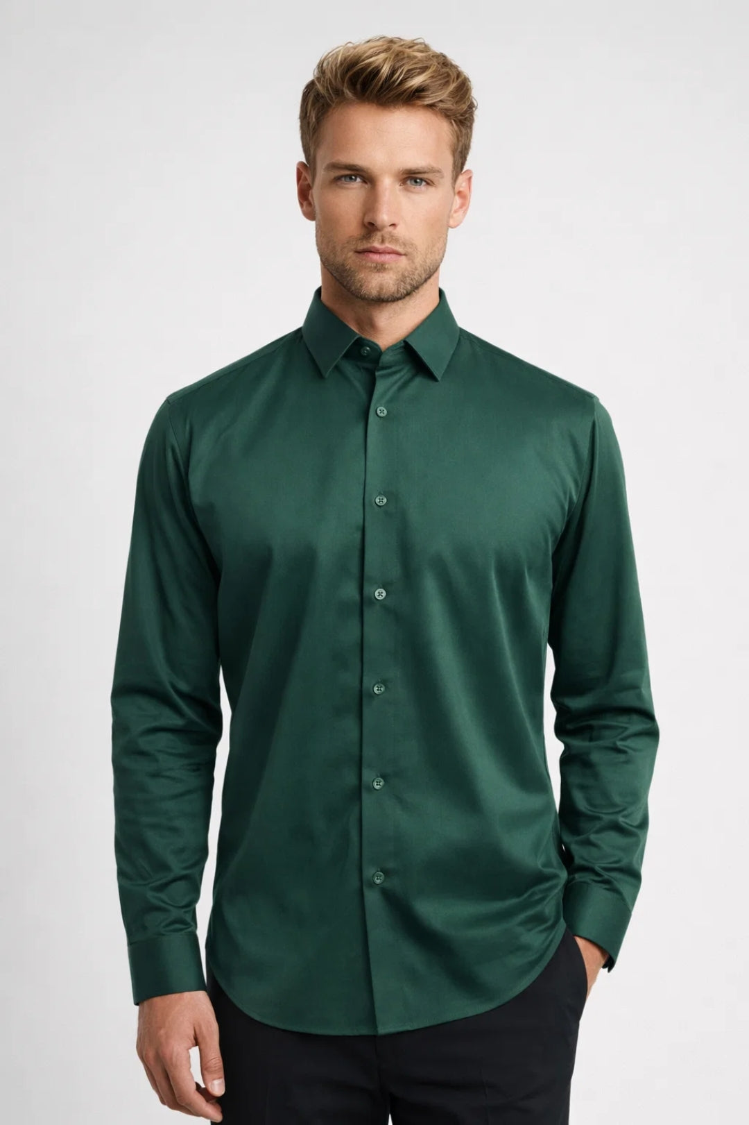 Tobias Men's Long Sleeve Button Up Shirt - Vonnera