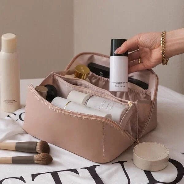 Leather Makeup Bag - Vonnera