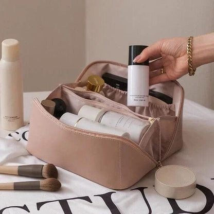 Leather Makeup Bag - Vonnera