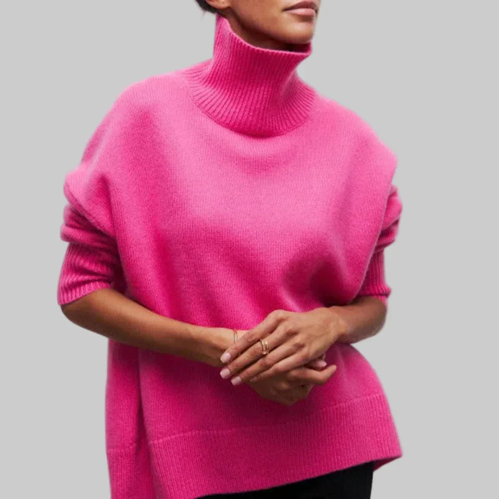 Women's Turtleneck Sweater Winter Knit