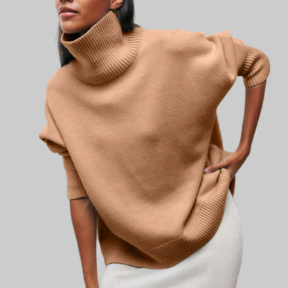 Women's Turtleneck Sweater Knit Winter Layer