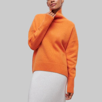 Women's Turtleneck Sweater Knit Winter Layer
