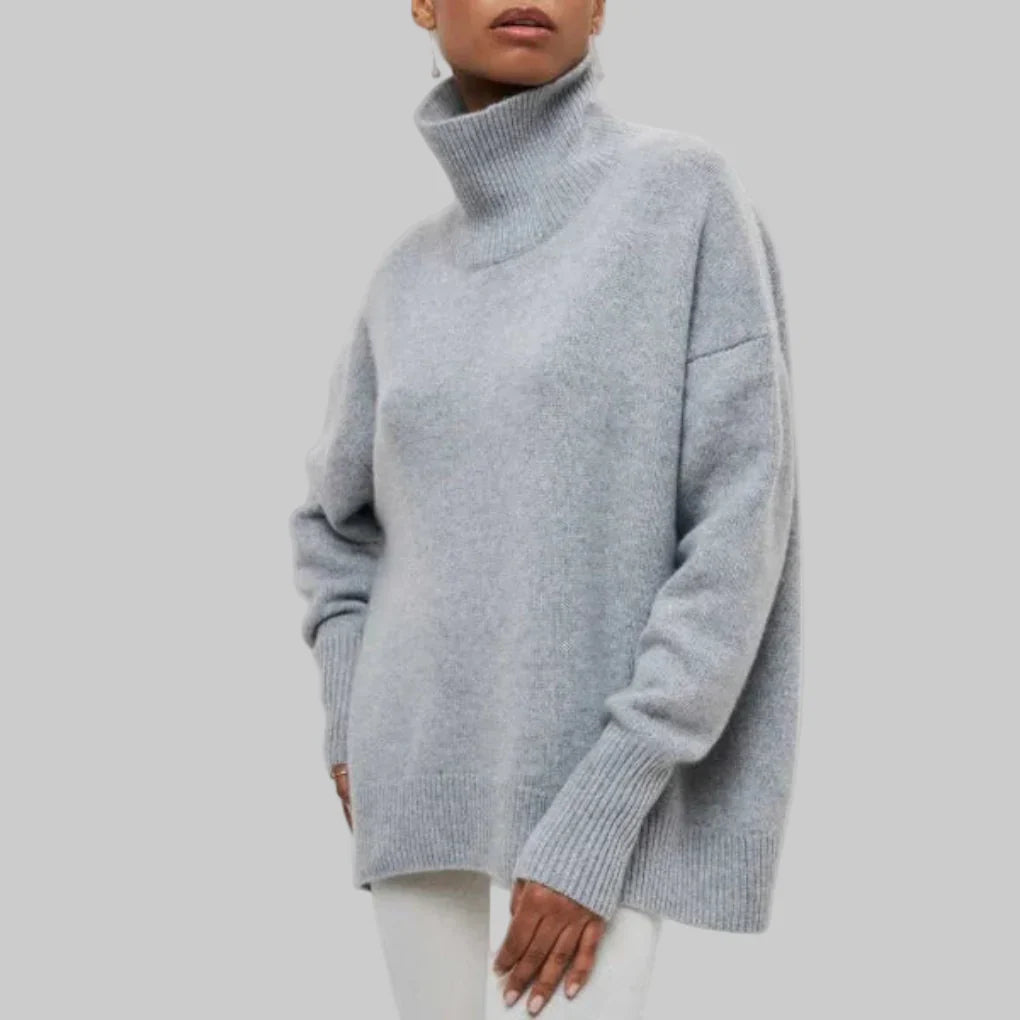 Women's Turtleneck Sweater Knit Winter Layer