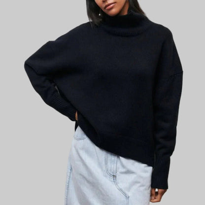 Women's Turtleneck Sweater Knit Winter Layer
