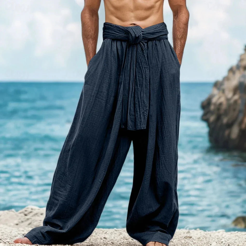 Men's Linen Summer Trousers Comfortable - Vonnera