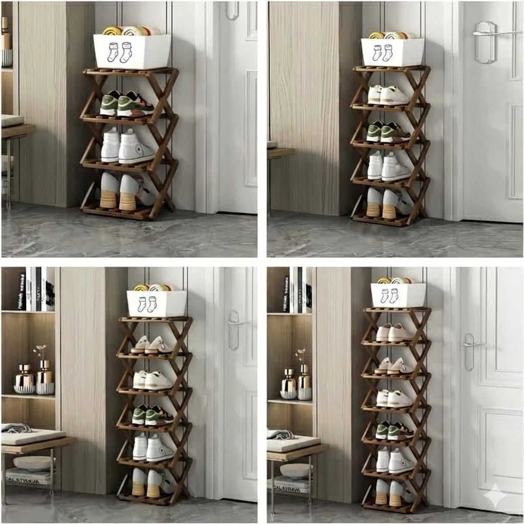 Bamboo 9 Tier Storage Rack No Assembly Required