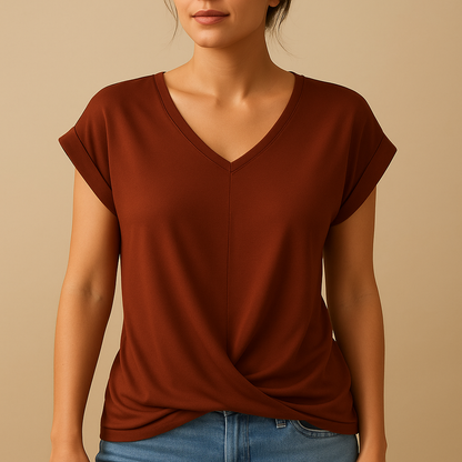 Women V-Neck Blouse