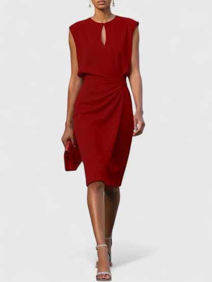 Valerie Women's Sleeveless Midi Wrap Dress