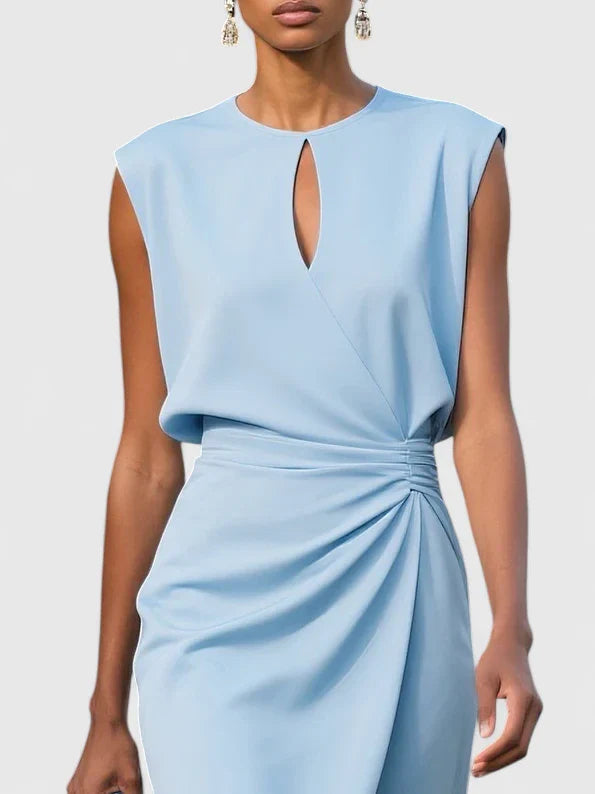 Valerie Women's Sleeveless Midi Wrap Dress
