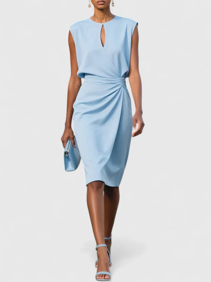 Valerie Women's Sleeveless Midi Wrap Dress