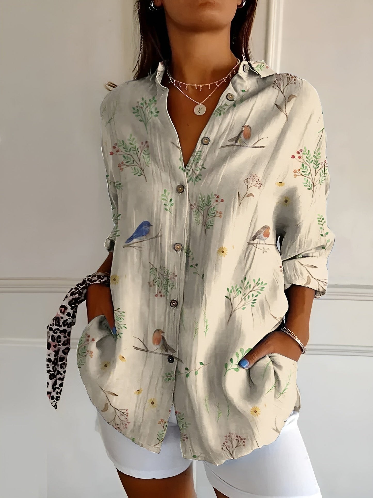 Women's Blouse Whimsical Print