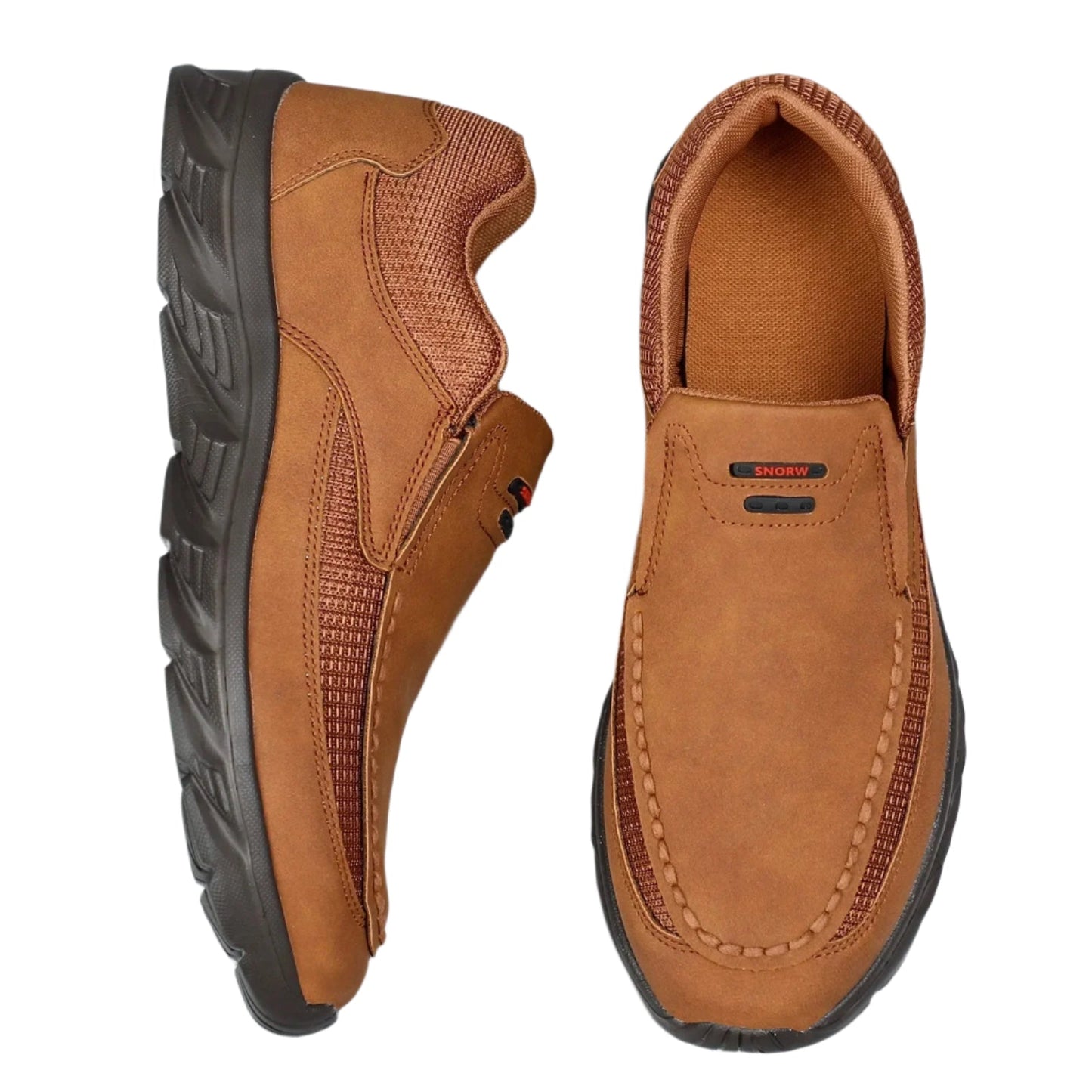 Men's Comfort Loafers Leather Brown - Vonnera