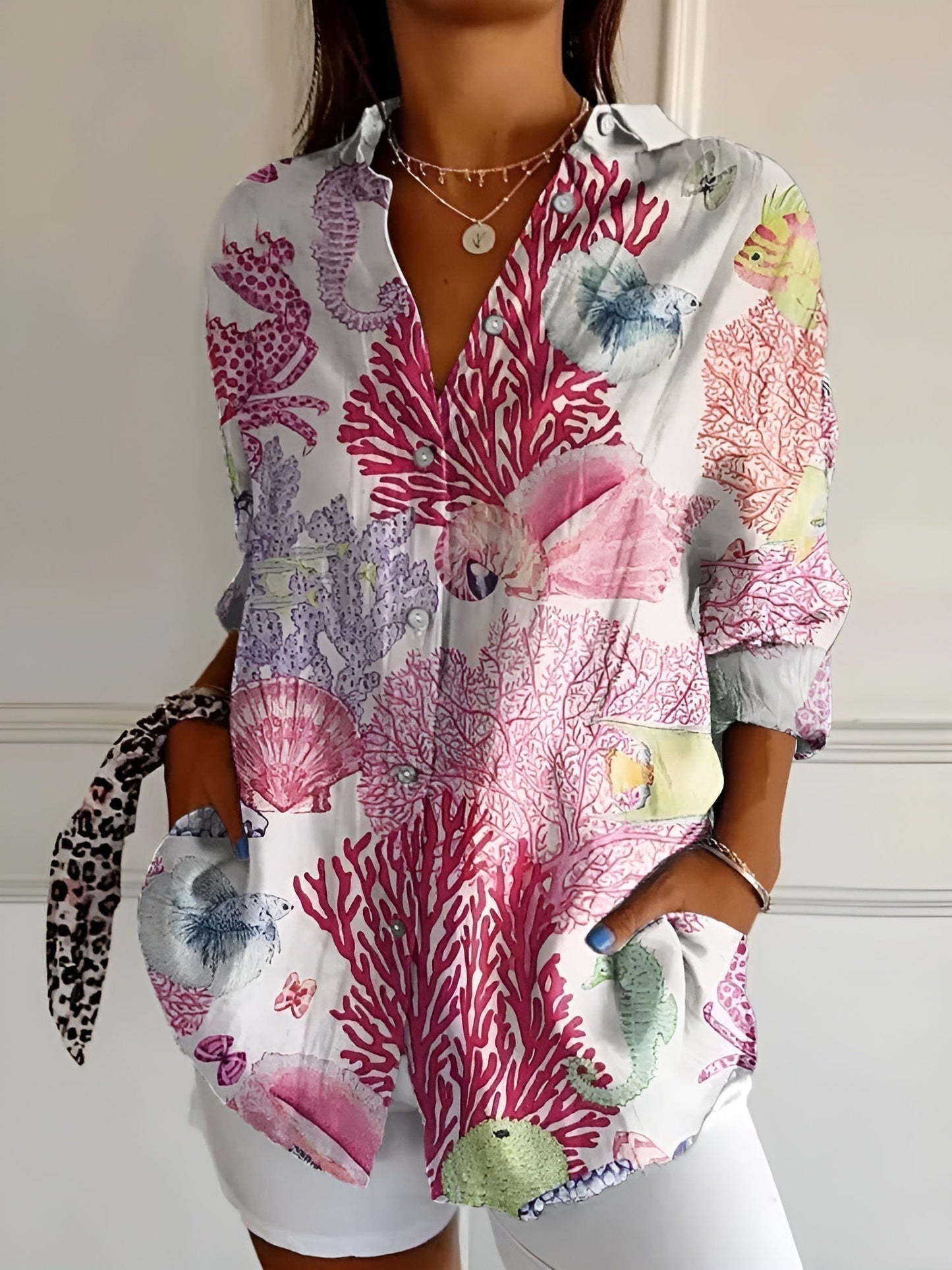 Women's Blouse Whimsical Print