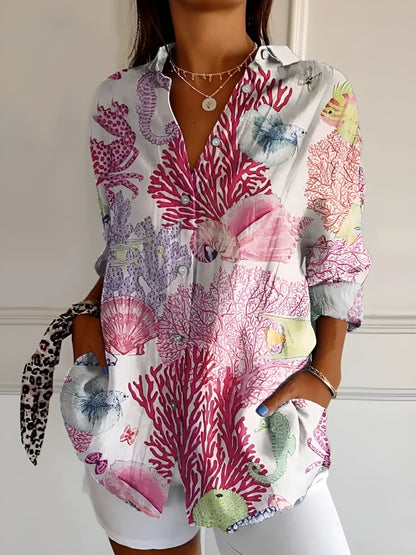 Women's Blouse Whimsical Print