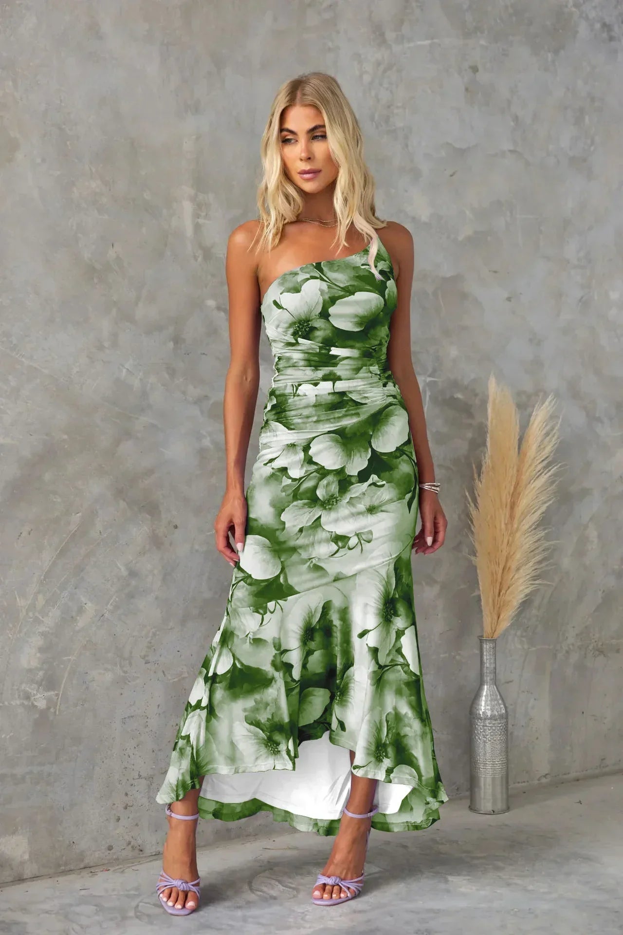 Katherine Women's Floral Midi Dress Lightweight