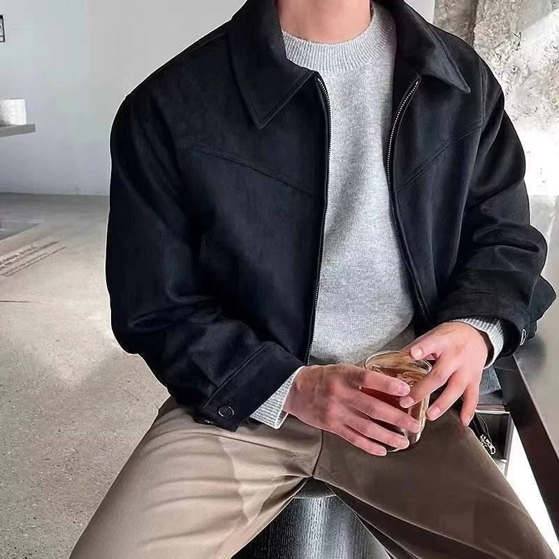 Women's Suede Bomber Jacket Smooth