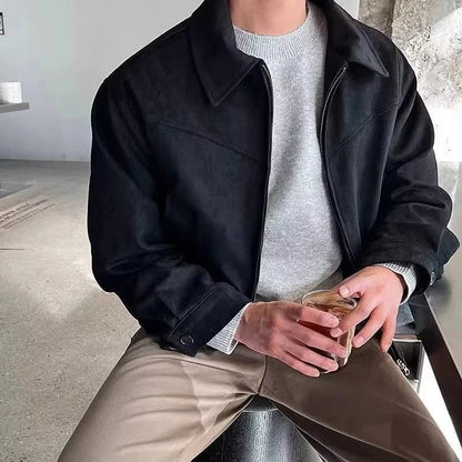 Women's Suede Bomber Jacket Smooth