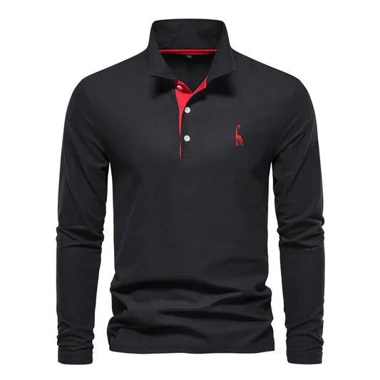 Men's Long-Sleeved Polo Shirt - Vonnera