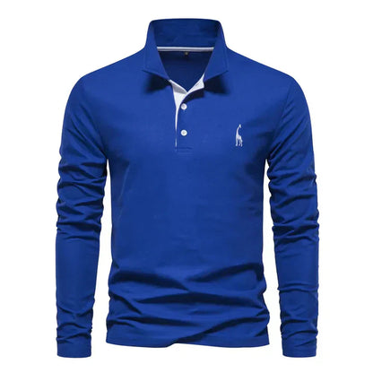 Men's Long-Sleeved Polo Shirt