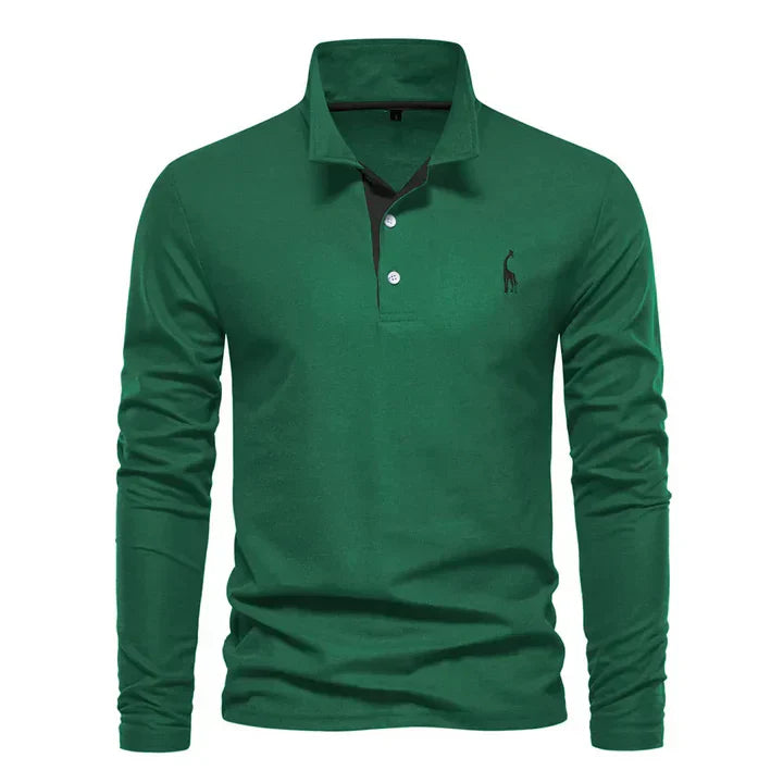 Men's Long-Sleeved Polo Shirt