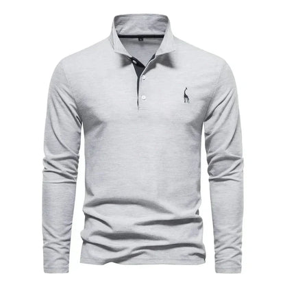 Men's Long-Sleeved Polo Shirt