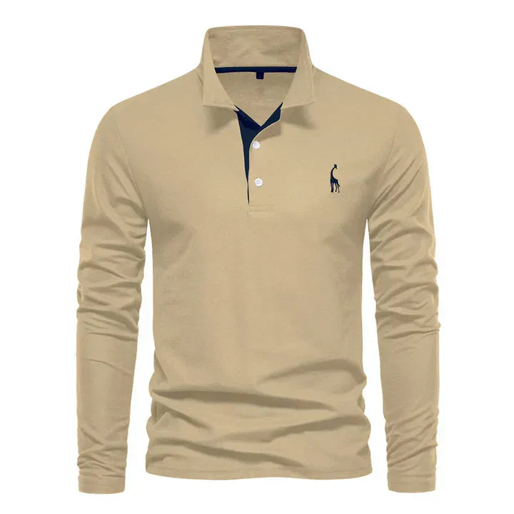 Men's Long-Sleeved Polo Shirt