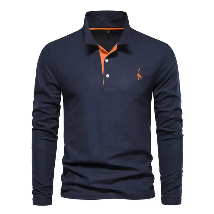 Men's Long-Sleeved Polo Shirt