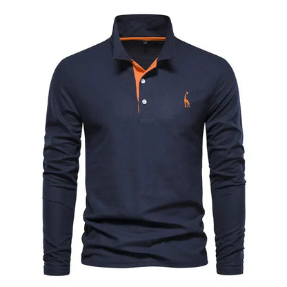 Men's Long-Sleeved Polo Shirt