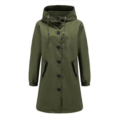 Women's Waterproof Rain Jacket Lightweight Hooded Windbreaker