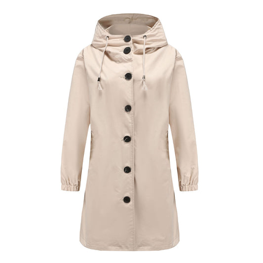 Women's Waterproof Rain Jacket Lightweight Hooded Windbreaker - Vonnera