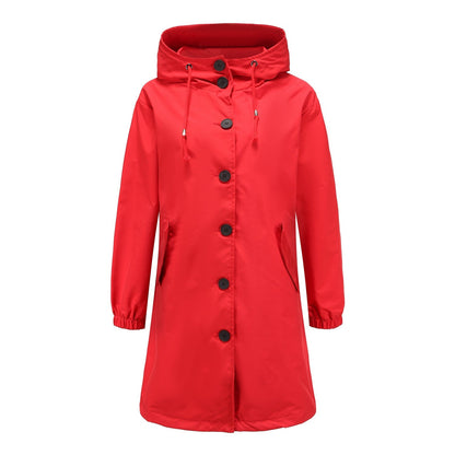 Women's Waterproof Rain Jacket Lightweight Hooded Windbreaker