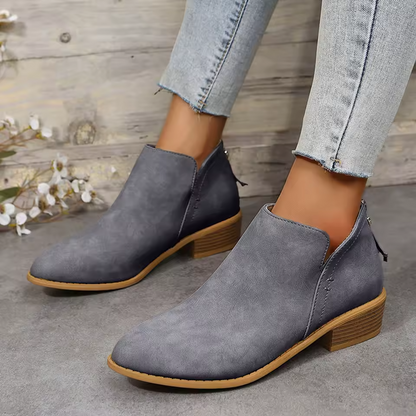 Image of Veronica | Women's V-Cut Pointed Toe Ankle Boots