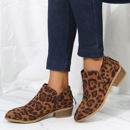 Image of Veronica | Women's V-Cut Pointed Toe Ankle Boots
